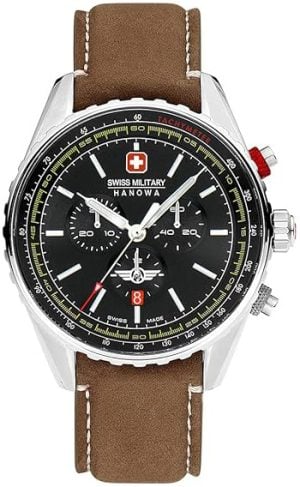 Swiss Military Hanowa Herrklocka SMWGC0000301 Afterburn Svart/Läder