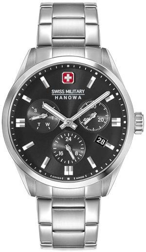 Swiss Military Hanowa Herrklocka SMWGK0005601 Road Runner Svart/Stål