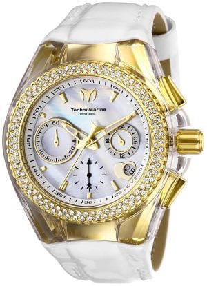 Technomarine Damklocka TM-117046 Vit/Läder Ø40 mm