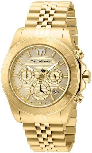 Technomarine Herrklocka TM-219022 Guld/Gulguldtonat stål Ø42 mm