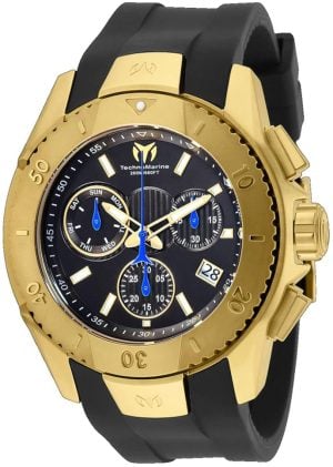 Technomarine Herrklocka TM-620003 Uf6 Svart/Gummi Ø48 mm