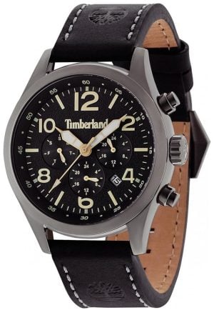 Timberland Herrklocka TBL15249JSU.02 Ashmont Svart/Läder Ø40 mm