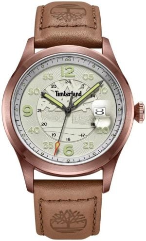 Timberland Herrklocka TDWGB2237503 Cornwall Beige/Läder Ø42 mm