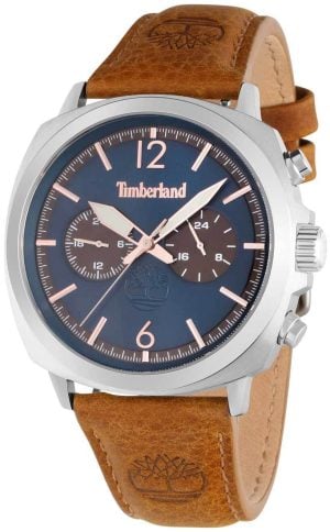 Timberland Herrklocka TDWGF0028204 Williston Blå/Läder Ø45 mm