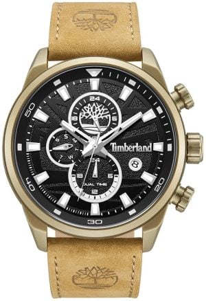 Timberland Herrklocka TDWGF0056302 Henniker Ii Svart/Läder Ø46 mm