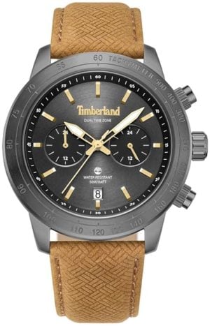 Timberland Herrklocka TDWGF0075102 Raynham Grå/Läder Ø44 mm