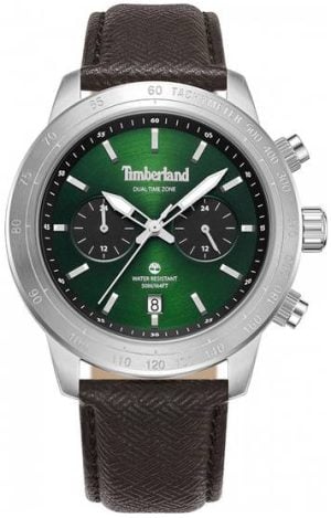 Timberland Herrklocka TDWGF0075103 Raynham Grön/Läder Ø44 mm