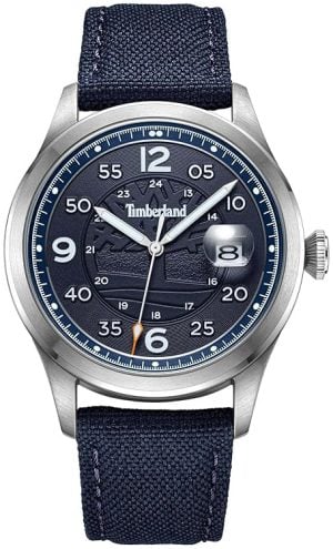 Timberland Herrklocka TDWGN2237505 Cornwall Blå/Läder Ø42 mm
