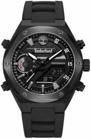 Timberland Herrklocka TDWGP2231401 Abbotville Svart/Gummi Ø45 mm