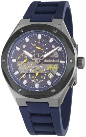 Timberland Herrklocka TDWGQ2231201 Abbotville Blå/Gummi Ø45 mm