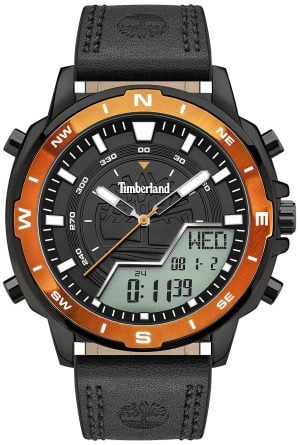 Timberland Herrklocka TDWJD2004501 Grå/Läder Ø49 mm