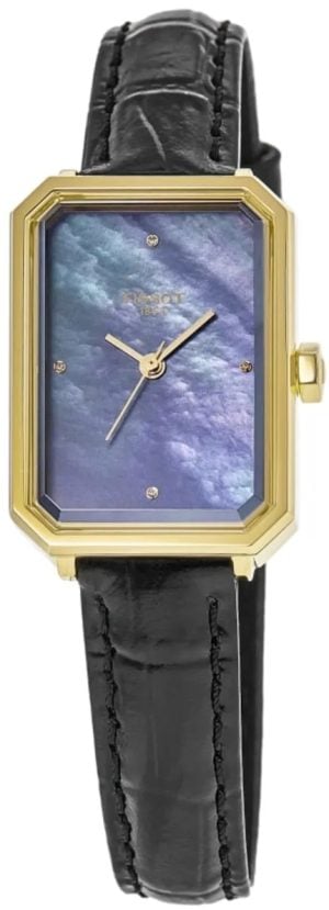 Tissot Damklocka T160.110.36.126.00 SRV Svart/Läder 30x21.8 mm