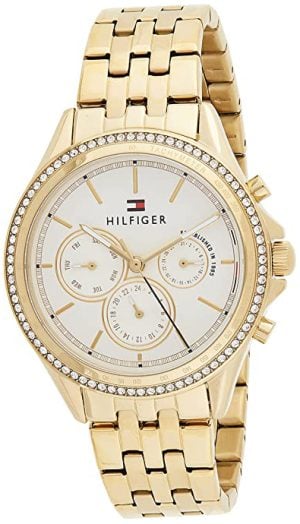 Tommy Hilfiger Damklocka 1781977 Silverfärgad/Gulguldtonat stål