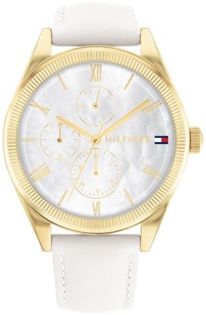 Tommy Hilfiger Damklocka 1782594 Monica Vit/Läder Ø38 mm