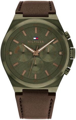 Tommy Hilfiger Herrklocka 1792085 Dexter Grön/Läder Ø46 mm