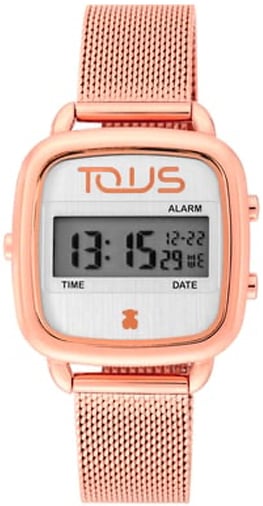 Tous Damklocka 200350560 Classic LCD/Roséguldstonat stål Ø30.5 mm