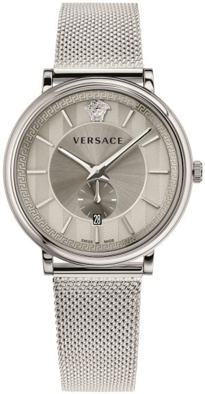 Versace Herrklocka VBQ060017 V Circle Silverfärgad/Stål Ø42 mm