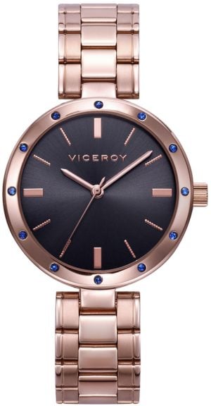 Viceroy Damklocka 401148-17 Classic Svart/Roséguldstonat stål Ø32