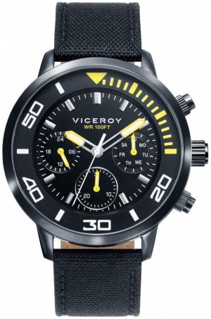 Viceroy Herrklocka 471027-57 Classic Svart/Textil Ø43 mm