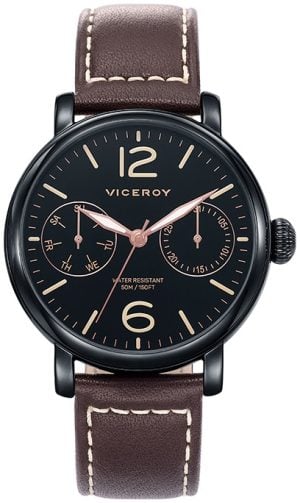 Viceroy Herrklocka 471047-55 Classic Svart/Läder Ø42 mm
