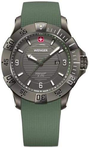 Wenger Herrklocka 01.0641.143 Seaforce Grå/Gummi Ø43 mm