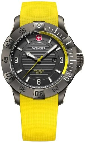 Wenger Herrklocka 01.0641.145 Seaforce Grå/Gummi Ø43 mm