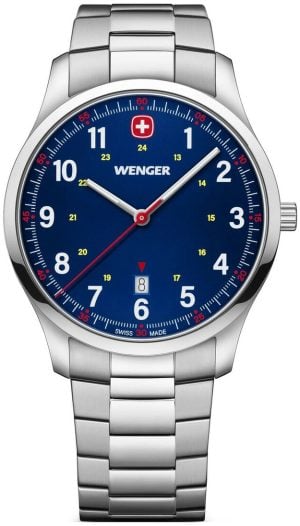 Wenger Herrklocka 01.1441.134 City Blå/Stål Ø42 mm