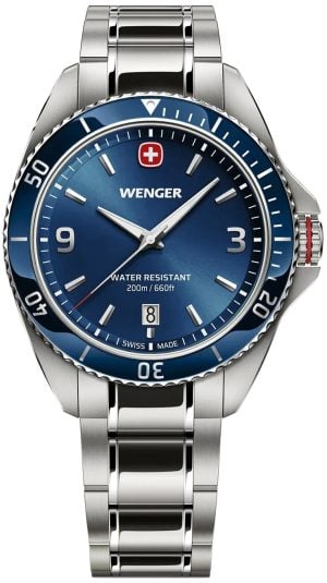 Wenger Herrklocka 01.2031.103 Executive Blå/Stål Ø40 mm