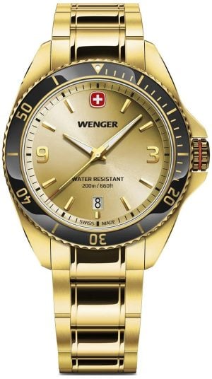 Wenger Herrklocka 01.2031.108 Executive Guld/Gulguldtonat stål Ø40