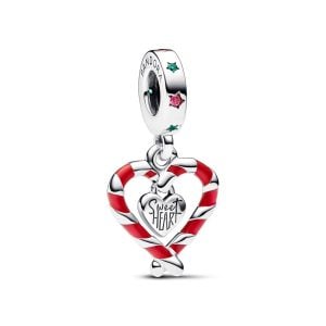 Pandora Candy Cane Sterling Silver Dangle Charm