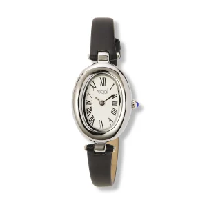 Regal damklocka vit/silver svart band - R11034-127
