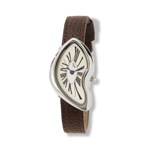 Regal damklocka vit/silver, svart band - R25114-626