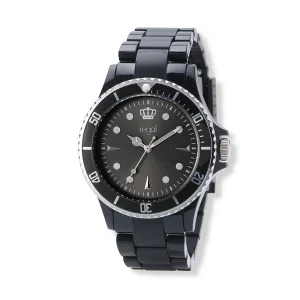 Regal unisexklocka, svart plastband - R77334-247