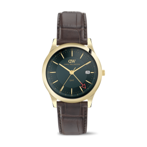 Gold 39mm Watch Pathfinder Gmt Brown-croc Green