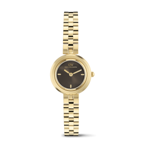Gold 25mm Watch Aurea 3-link Amber