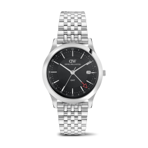 Silver 39mm Watch Pathfinder Gmt 7-link Black