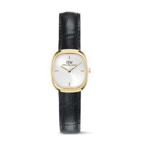 Gold 24mm Watch Corta Black-croc