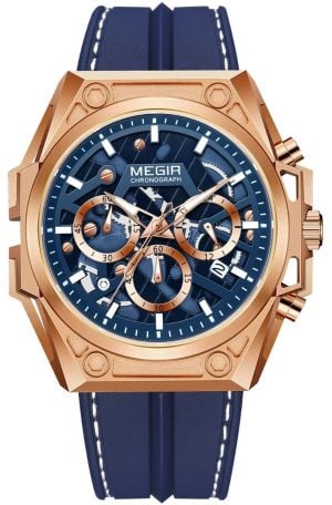 Megir Brute Force Rose Gold Blue