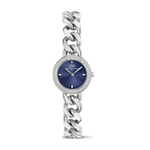Silver 26mm Watch Ellips Blue Crystal