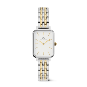 Silver 20x26mm Watch Quadro 5-link Two Tone