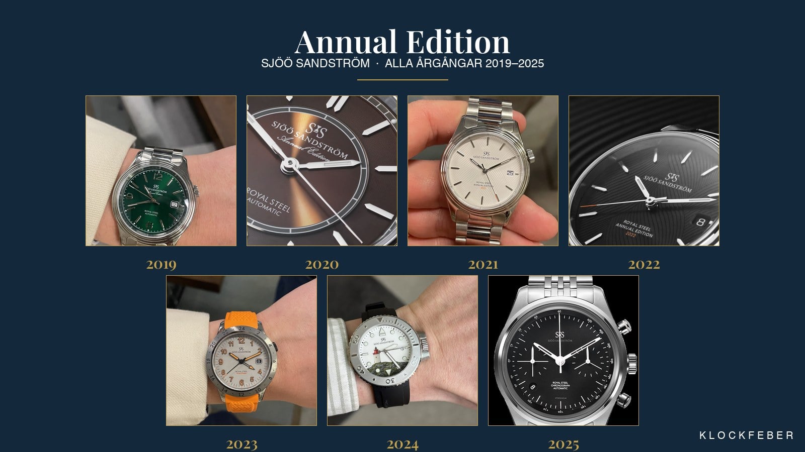 alla sjöö sandström annual edition 2019–2025 samlade – sju årgångar sida vid sida