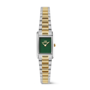 Silver 17mm Watch Bound Mini 3-link Emerald Two Tone