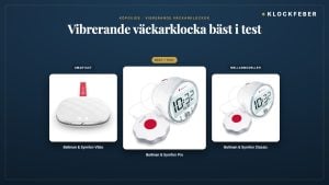 vibrerande väckarklocka bäst i test – topp 3: bellman & symfon pro (bäst i test), bellman & symfon vibio (smartast) och bellman & symfon classic (mellanmodellen)