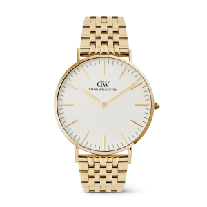 Gold 40mm Watch Classic 7-link