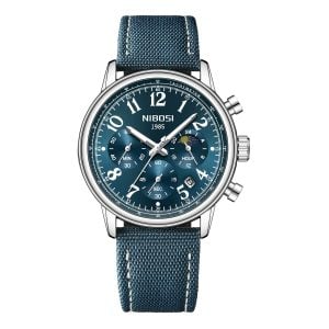 Nibosi Aviator Chronograph Blue