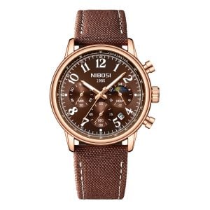 Nibosi Aviator Chronograph Brown