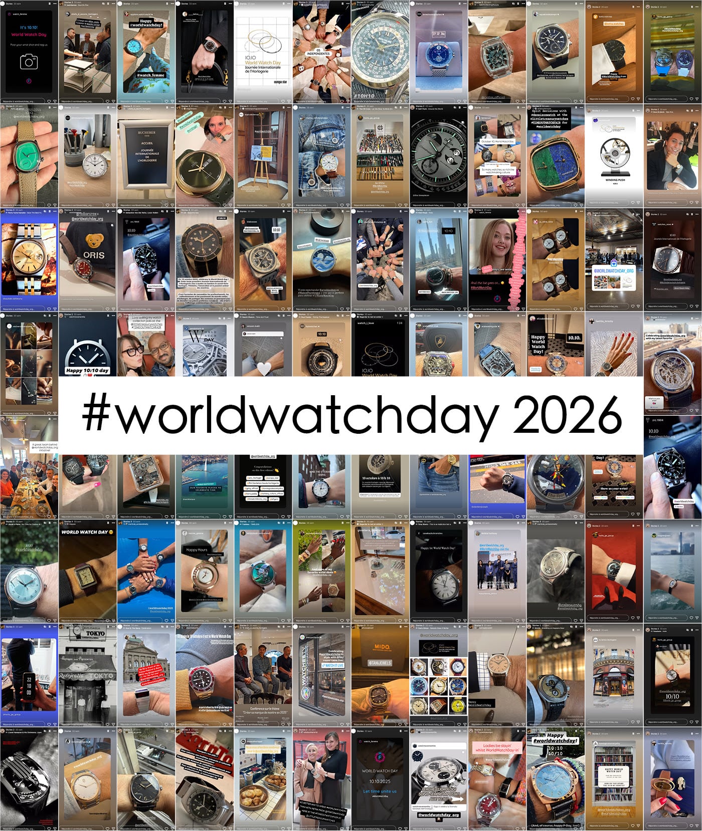affisch för world watch day 2026 som firas den 10 oktober klockan 10:10