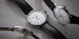 åkerfalk mecha quartz i silver/silk black och silver/silk white sida vid sida